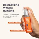 Hello Cake Climax Control Delay Spray, Fast-Absorbing Male Genital Desensitizer with Benzocaine - Last Longer, Stamina Enhancing, Non-Numbing Mist for Men and Couples, 2 fl oz