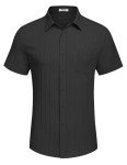 COOFANDY Men’s Casual Short Sleeve Linen Shirt