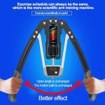 EAST MOUNT Twister Arm Exerciser with Counter Display-Adjustable 22-440lbs Hydraulic Power, Home Chest Expander, Shoulder Muscle Training Fitness Equipment, Arm Exercise Strengthener