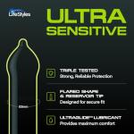 Lifestyles Pleasure Collection Assorted Lubricated Condoms 36 Pack