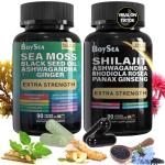Shilajit and Sea Moss Men's Supplement Bundle