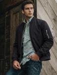 Lightweight Black Bomber Jacket for Men