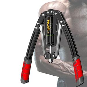 Arm Exercise Equipment Chest Workout - Hydraulic Power Twister 10 Gears Adjustable 22-440lbs,Thick Steel Wear-Resistant, Non-Slip Handle PU Rubber, Workout Equipment Home Gym for Men and Women