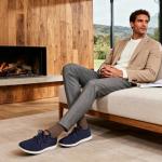 Bruno Marc Men's KnitFlex Breeze Mesh Sneakers Oxfords Lace-Up Lightweight Casual Walking Shoes,Size 10.5,Dark/Blue,GRAND-01