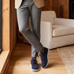 Bruno Marc Men's KnitFlex Breeze Mesh Sneakers Oxfords Lace-Up Lightweight Casual Walking Shoes,Size 10.5,Dark/Blue,GRAND-01