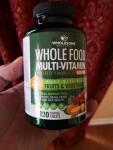 Wholesome Wellness Whole Food Multivitamin for Men - Natural Multi Vitamins, Minerals, Organic Extracts - Vegan Vegetarian - 120 Tablets