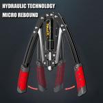 Arm Exercise Equipment Chest Workout - Hydraulic Power Twister 10 Gears Adjustable 22-440lbs,Thick Steel Wear-Resistant, Non-Slip Handle PU Rubber, Workout Equipment Home Gym for Men and Women