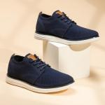 Bruno Marc Men's KnitFlex Breeze Mesh Sneakers Oxfords Lace-Up Lightweight Casual Walking Shoes,Size 10.5,Dark/Blue,GRAND-01