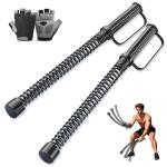 2PCS Ropeless Battle Ropes – Portable Workout Ropes for Home Gym with Non-Slip Gloves, Low-Impact HIIT and Strength Workouts, Home Workout Fitness Equipment for Full-Body Exercise,Men Women