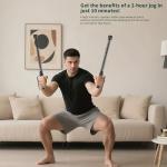 2PCS Ropeless Battle Ropes – Portable Workout Ropes for Home Gym with Non-Slip Gloves, Low-Impact HIIT and Strength Workouts, Home Workout Fitness Equipment for Full-Body Exercise,Men Women