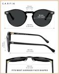 CARFIA Retro Polarized Sunglasses for Men UV400