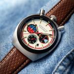 Cadola Men's 42mm Testa Di Toro Chronograph Beige Burnout Watch with Leather Strap CD-1058-04