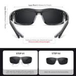 FIMILU 2PCS Polarized Sunglasses Fit Over Glasses for Men, Wrap Around Sunglasses for Driving & Outdoor UV400 Protection