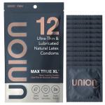 UNION MAX True XL Ultra Thin Condoms - 12 Pack