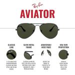 Ray-Ban Classic Polarized Aviator Sunglasses - Black