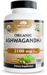 Organic Ashwagandha 2100 mg – Vegan Capsules