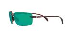 Costa Del Mar Mens Gulf Shore Rectangular Sunglasses, Shiny Tortoise/Green Mirrored Polarized-580P, 66 mm