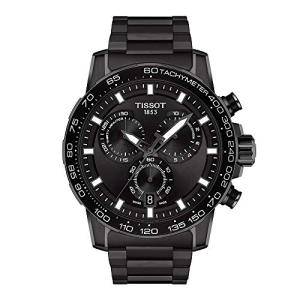 Tissot mens Supersport Chrono Stainless Steel Casual Watch Black T1256173305100