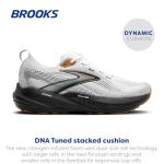 Brooks Men’s Glycerin 22 Neutral Running Shoe - White/Grey/Black - 11.5 Medium