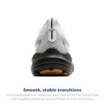 Brooks Men’s Glycerin 22 Neutral Running Shoe - White/Grey/Black - 11.5 Medium