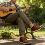 Jousen Men's Casual Shoes Memory Foam Mens Fashion Sneakers Business Dress Sneaker (A81Q06 Brown 11)