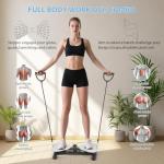 waist twister，waist twisting machine twister board with 300 lbs Weight Capacity, Noiseless Fitness Tool Foot Massage, Core Workout for Belly Fat Loss Anti-Slip Home Gym Equipment for Women Men Grey