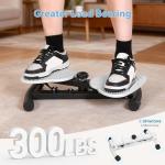 waist twister，waist twisting machine twister board with 300 lbs Weight Capacity, Noiseless Fitness Tool Foot Massage, Core Workout for Belly Fat Loss Anti-Slip Home Gym Equipment for Women Men Grey