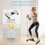 waist twister，waist twisting machine twister board with 300 lbs Weight Capacity, Noiseless Fitness Tool Foot Massage, Core Workout for Belly Fat Loss Anti-Slip Home Gym Equipment for Women Men Grey