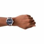 A|X ARMANI EXCHANGE Men's Steel & Leather Watch