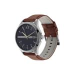 A|X ARMANI EXCHANGE Men's Steel & Leather Watch