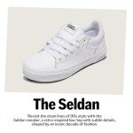 Vans Men's Seldan Retro Tennis Sneakers - White
