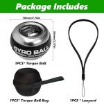 Grip Strength Trainer, Torque Ball & Vital Wrist Ball for Forearm Workout,Portable Fitness Equipment for Men & Women