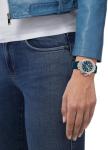 Tissot T-Race 38mm, Swiss Quartz Chronograph Watch for Men and Women, Stainless Steel Case, Blue Dial, T1418171704100