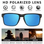 KUGUAOK Polarized Square Sunglasses For Men and Women Matte Finish Sun Glasses UV Protection Glasses