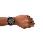A|X Armani Exchange Chronograph Black Silicone Watch for Men