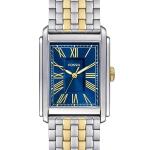 Fossil Men's Carraway Quartz Stainless Steel Three-Hand Watch, Color: Gold/Silver/Blue (Model: FS6010)
