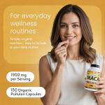Organic Maca Root – 1900 mg for Energy Boost