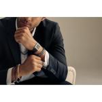 Bulova Men's Classic Sutton 3-Hand Calendar Quartz Leather Strap, Patterned Dial, Sapphire Crystal, 29 x 41mm