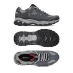 Skechers Men's Afterburn M. Fit Fashion Sneakers – Leather Upper, Memory Foam Insole, Rubber Outsole, Navy, 14 X-Wide