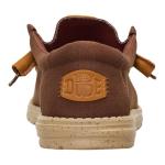 HEYDUDE Men's Wally Canvas Brown Size 12, Men’s Shoes, Slip-on Loafers, Comfortable & Light-Weight