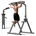 ZENOVA Pull Up Bar Dip Bar Free Standing Power Tower Exercise Equipment for Men Women 400 LBS Weight Capacity