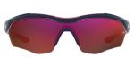 Under Armour Mens Ua Yard Pro Sunglasses, Matte Blue/White/Red/Infrared Mirrored, 99mm 1mm US