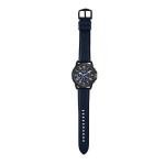 Fossil Men's Watch, Grant Quartz Stainless Steel and Leather Chronograph Watch for Men, Color: Black, Navy