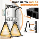 ZENOVA Pull Up Bar Dip Bar Free Standing Power Tower Exercise Equipment for Men Women 400 LBS Weight Capacity
