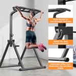 ZENOVA Pull Up Bar Dip Bar Free Standing Power Tower Exercise Equipment for Men Women 400 LBS Weight Capacity
