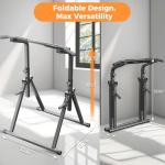 ZENOVA Pull Up Bar Dip Bar Free Standing Power Tower Exercise Equipment for Men Women 400 LBS Weight Capacity