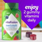vitafusion Sugar Free Men’s Multi Daily Gummy Multivitamins, Supports Energy Metabolism, Muscle and Immune Health (1), Mixed Berry Flavors, 90 Count