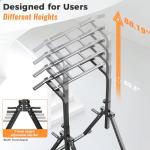 ZENOVA Pull Up Bar Dip Bar Free Standing Power Tower Exercise Equipment for Men Women 400 LBS Weight Capacity