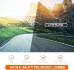 suoso Sports Polarized Sunglasses for Men: Womens UV400 Protection Sun Glasses Wrap Around Goggles for Fishing Driving TR90