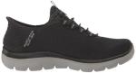 Skechers Men's Summits High Range Hands Free Slip-in Sneaker, Black/Charcoal, 15